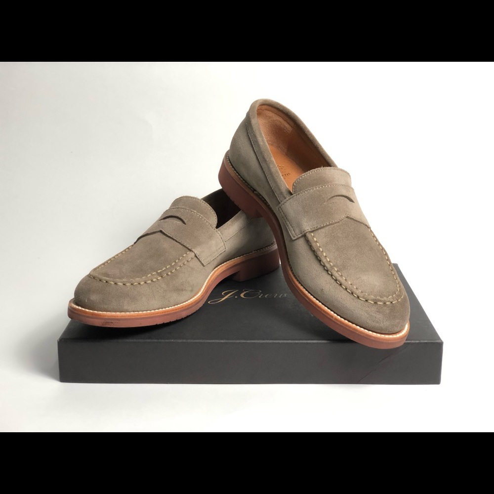 J.Crew Men’s Kenton Suede Penny Loafers